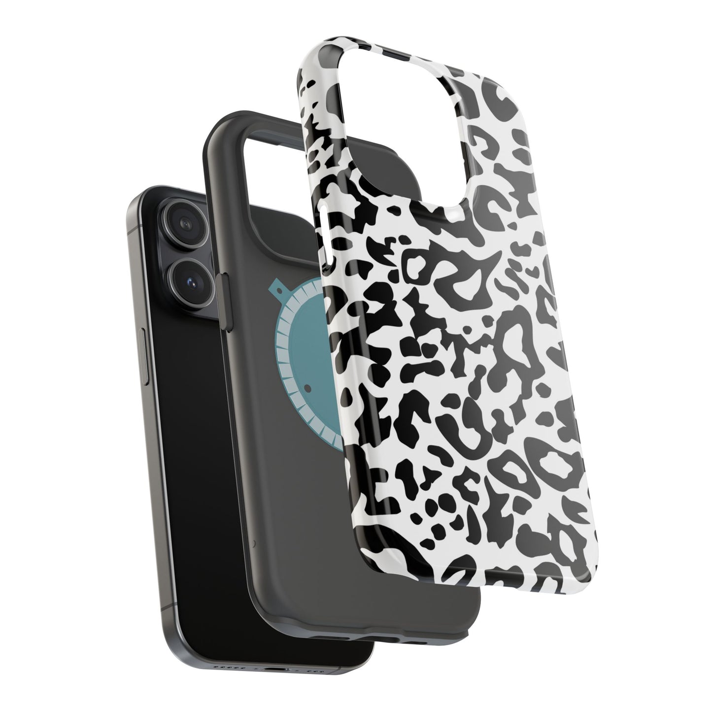 Leopard Print Magnetic Impact-Resistant Phone Case