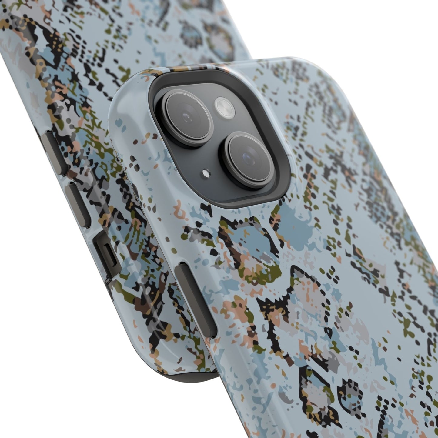 Blue Snake Skin Magnetic Impact Phone Case