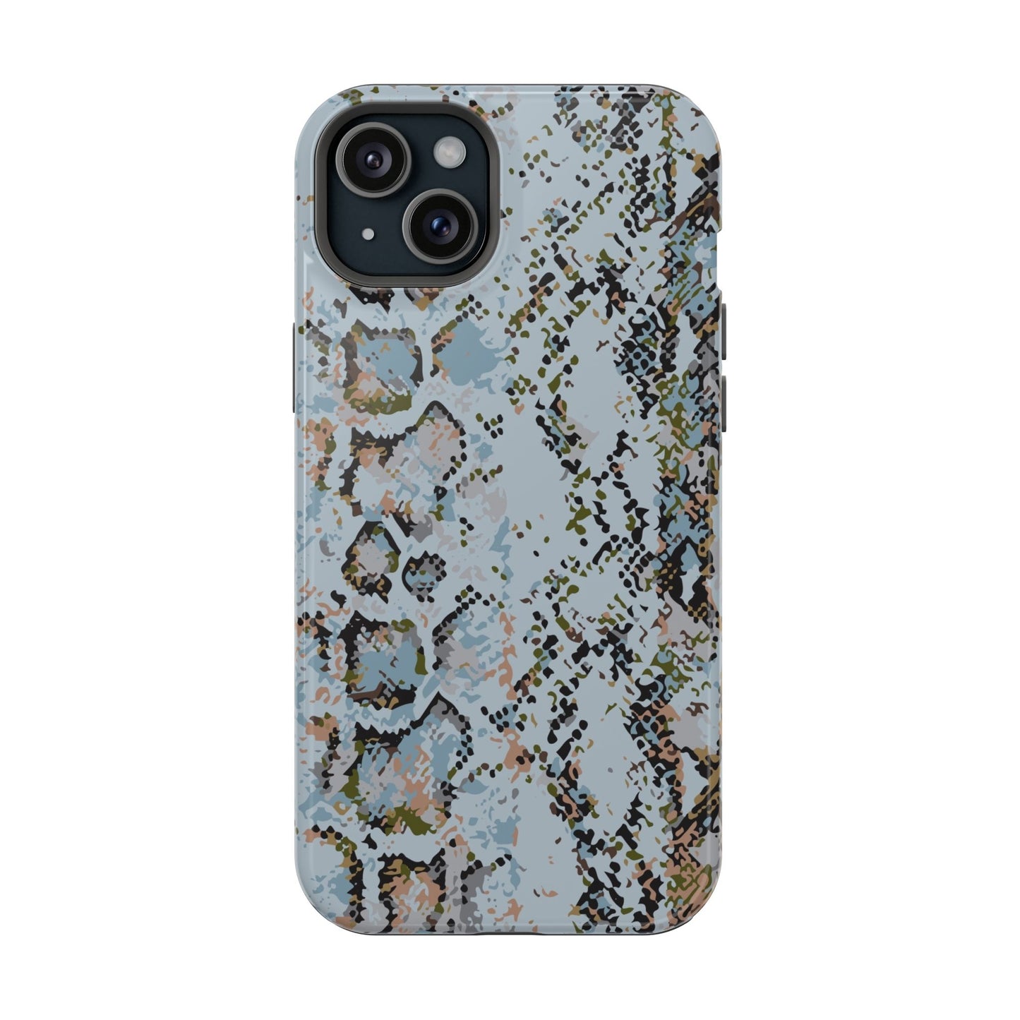 Blue Snake Skin Magnetic Impact Phone Case