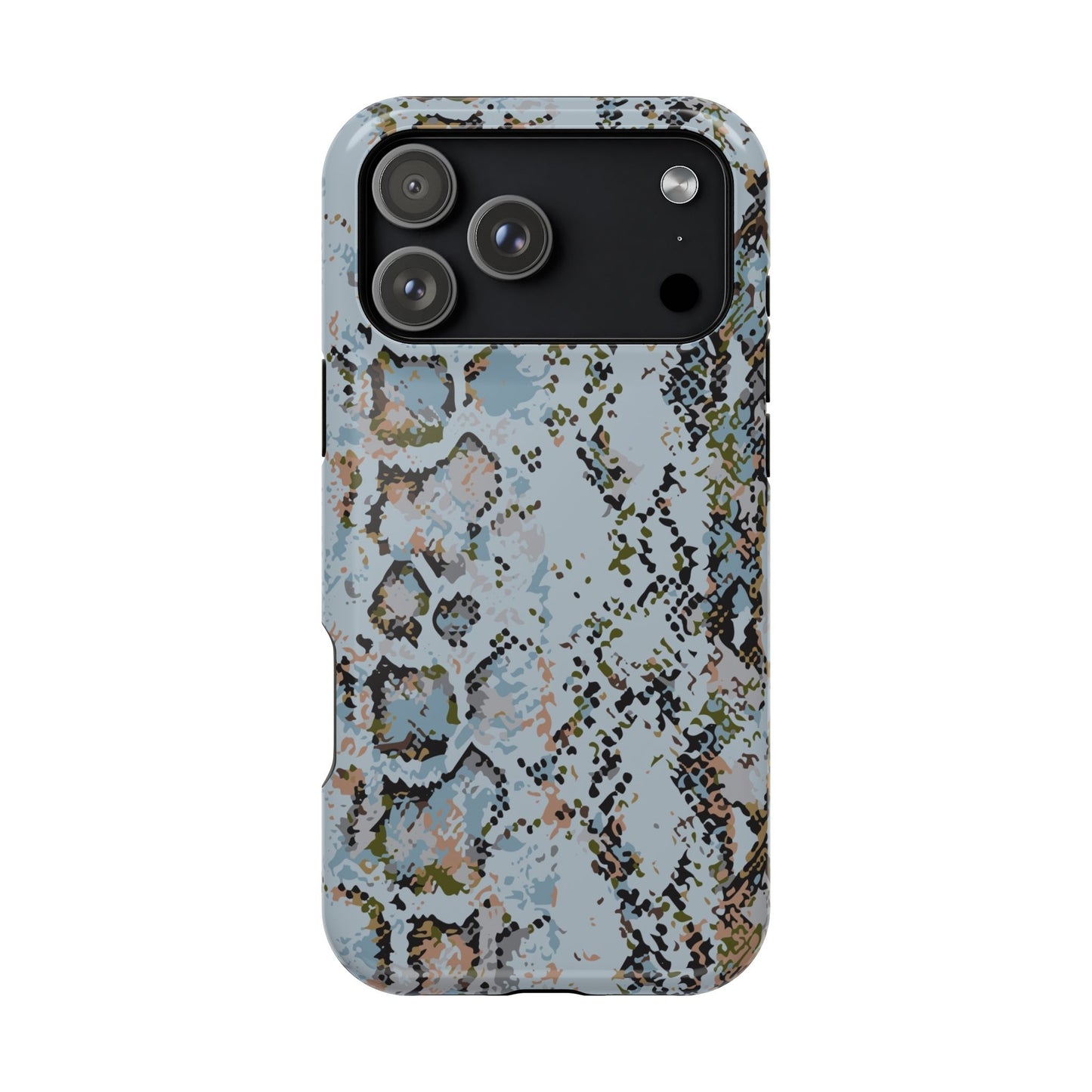 Blue Snake Skin Magnetic Impact Phone Case