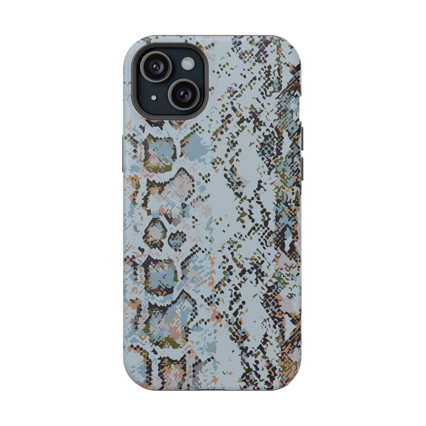 Blue Snake Skin Magnetic Impact Phone Case