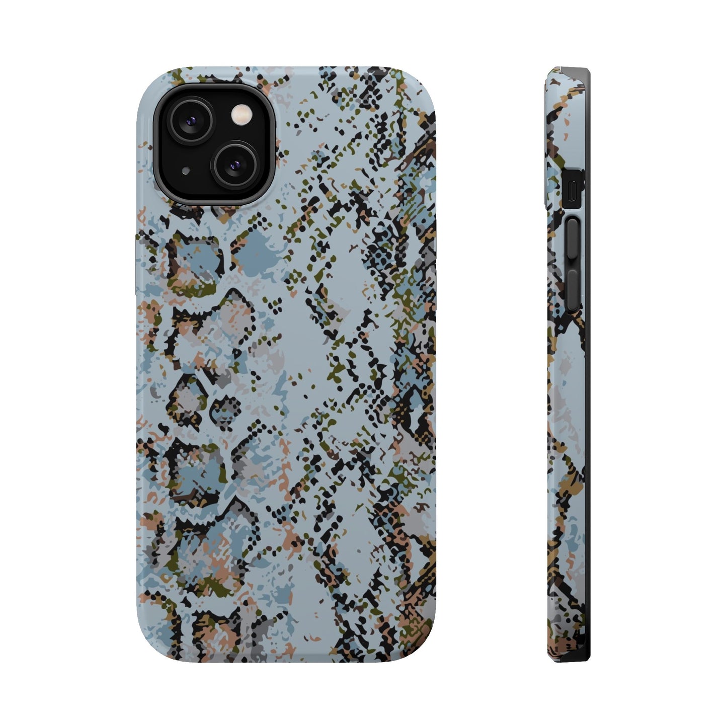 Blue Snake Skin Magnetic Impact Phone Case