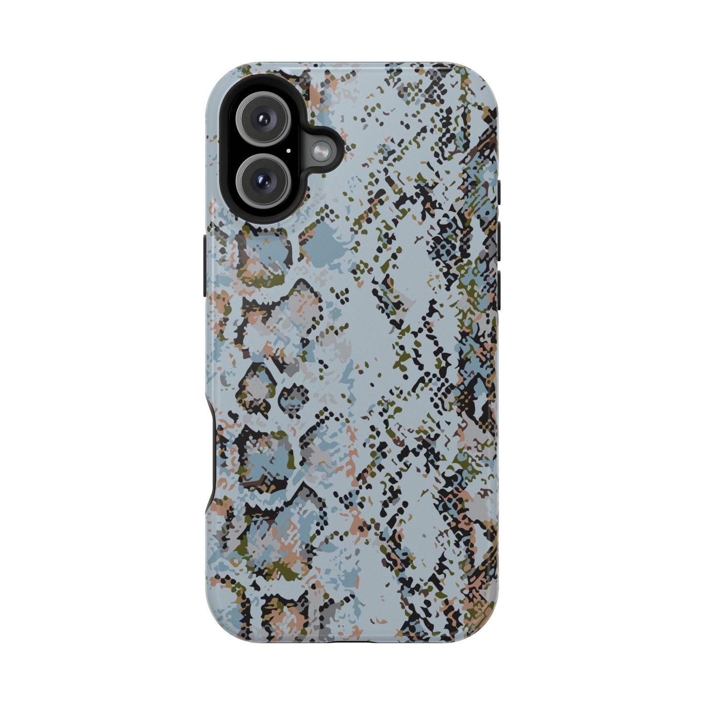 Blue Snake Skin Magnetic Impact Phone Case