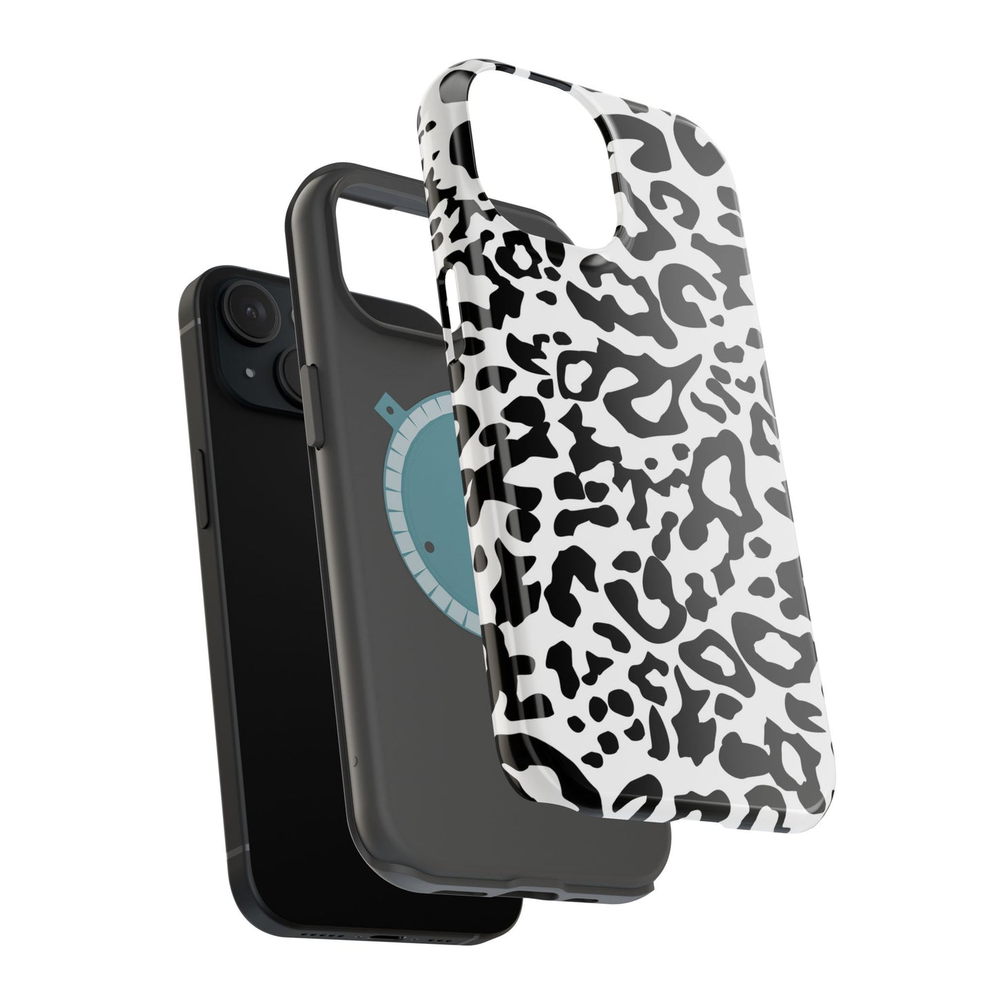 Leopard Print Magnetic Impact-Resistant Phone Case