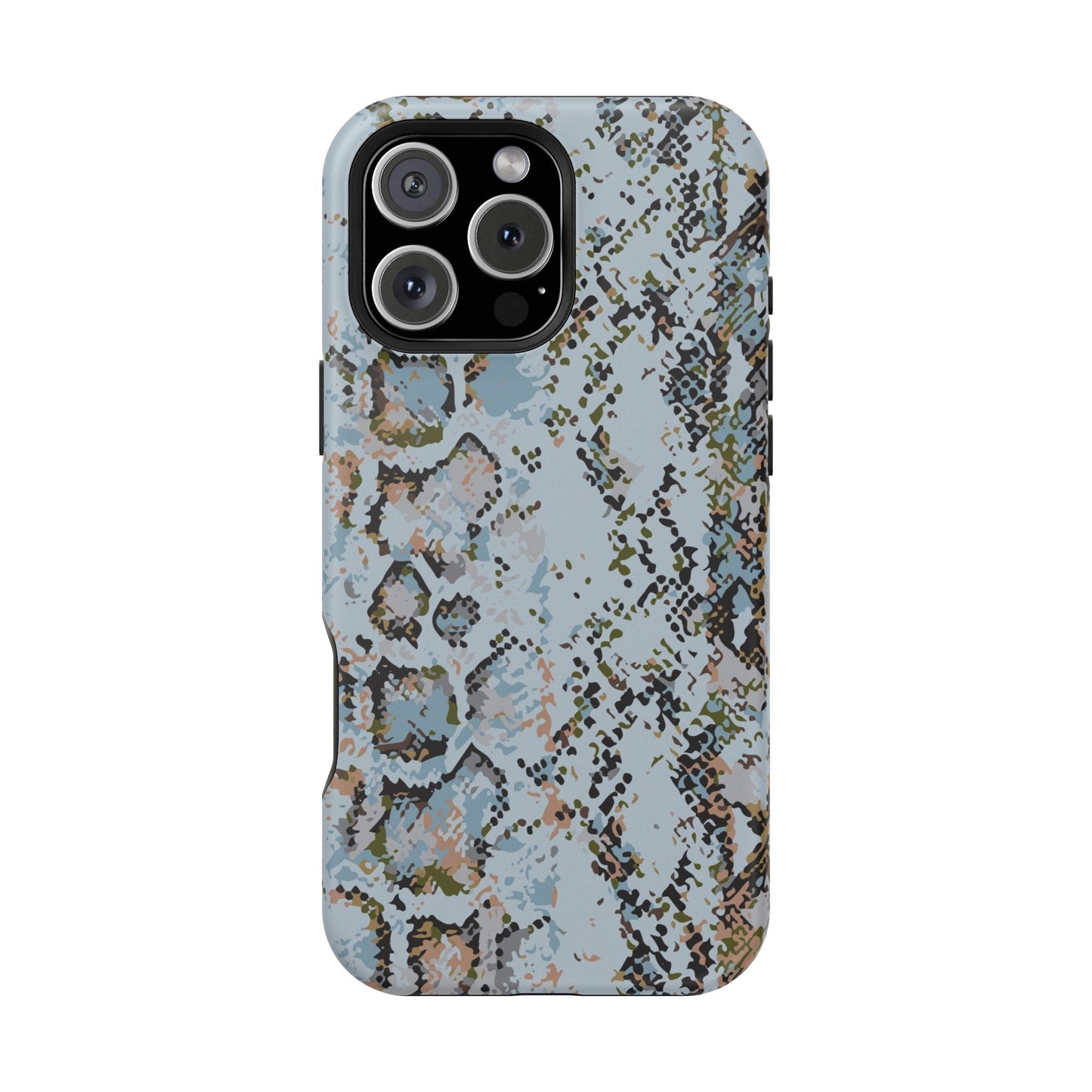Blue Snake Skin Magnetic Impact Phone Case