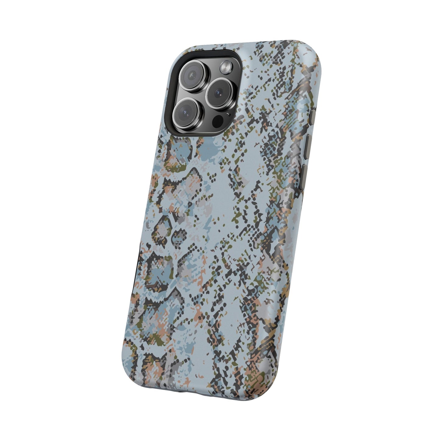 Blue Snake Skin Magnetic Impact Phone Case