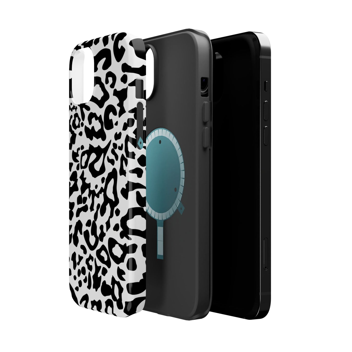 Leopard Print Magnetic Impact-Resistant Phone Case