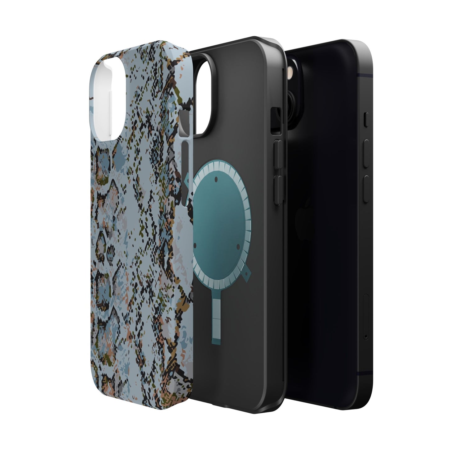 Blue Snake Skin Magnetic Impact Phone Case