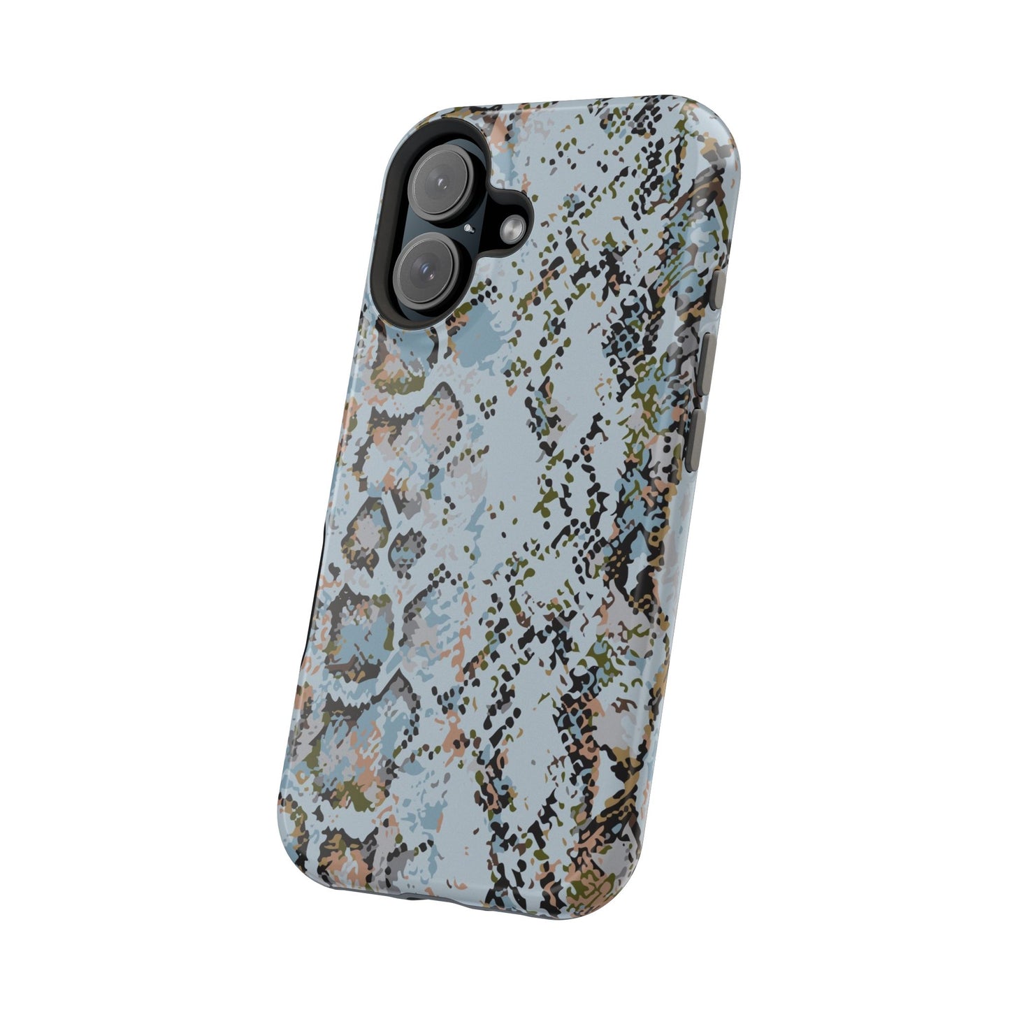 Blue Snake Skin Magnetic Impact Phone Case