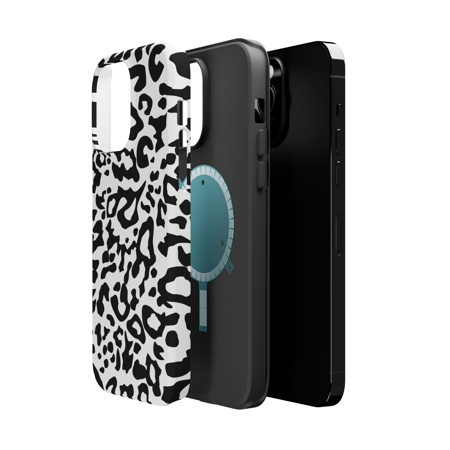 Leopard Print Magnetic Impact-Resistant Phone Case