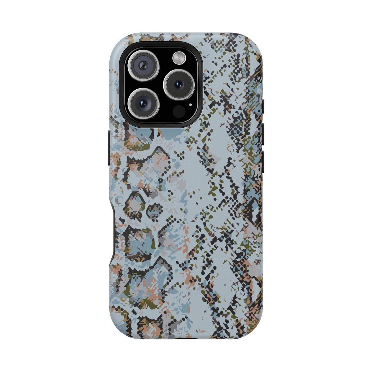 Blue Snake Skin Magnetic Impact Phone Case