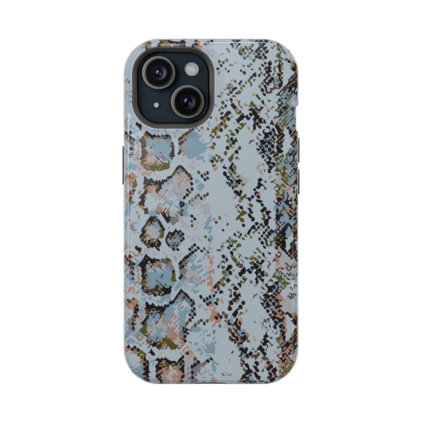 Blue Snake Skin Magnetic Impact Phone Case