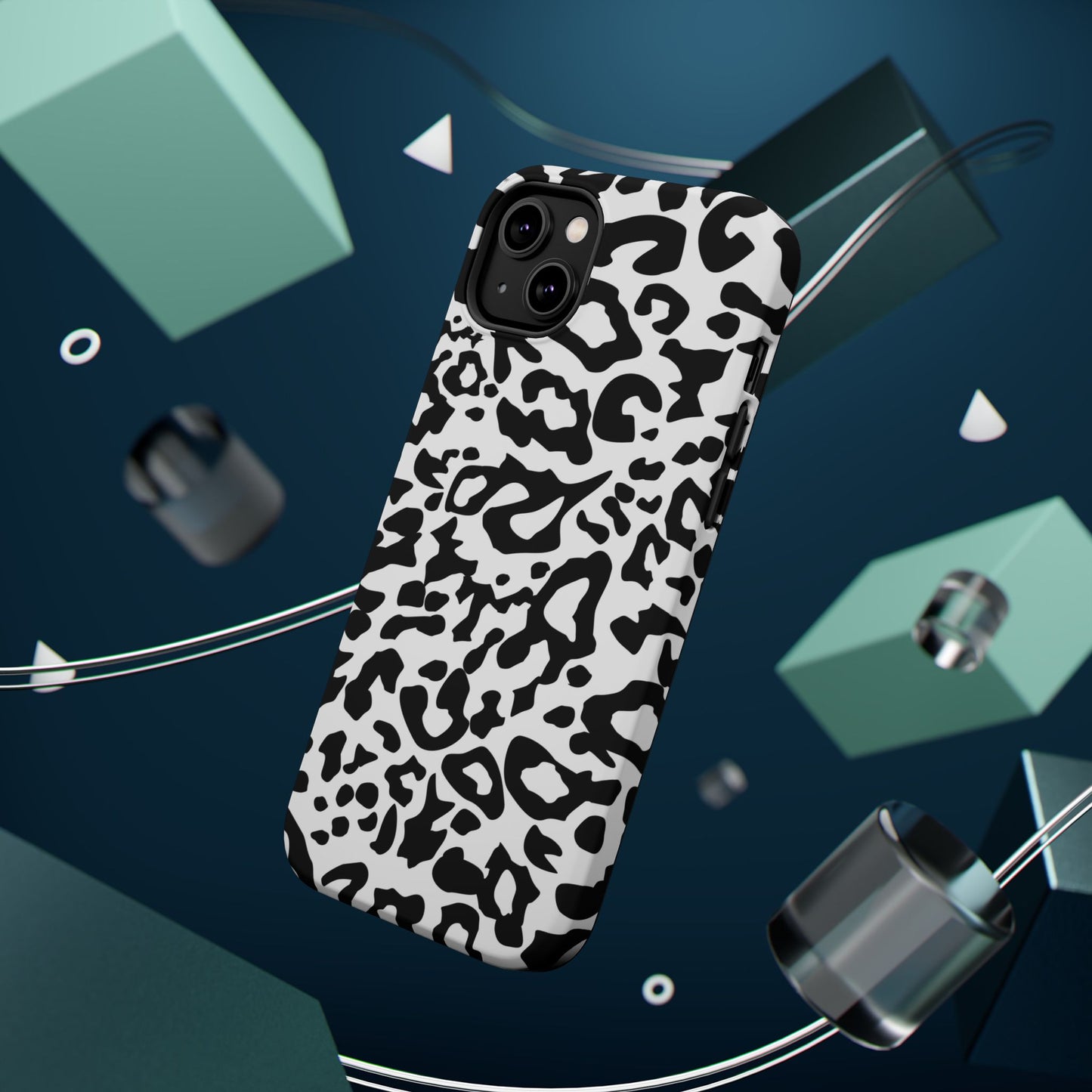 Leopard Print Magnetic Impact-Resistant Phone Case