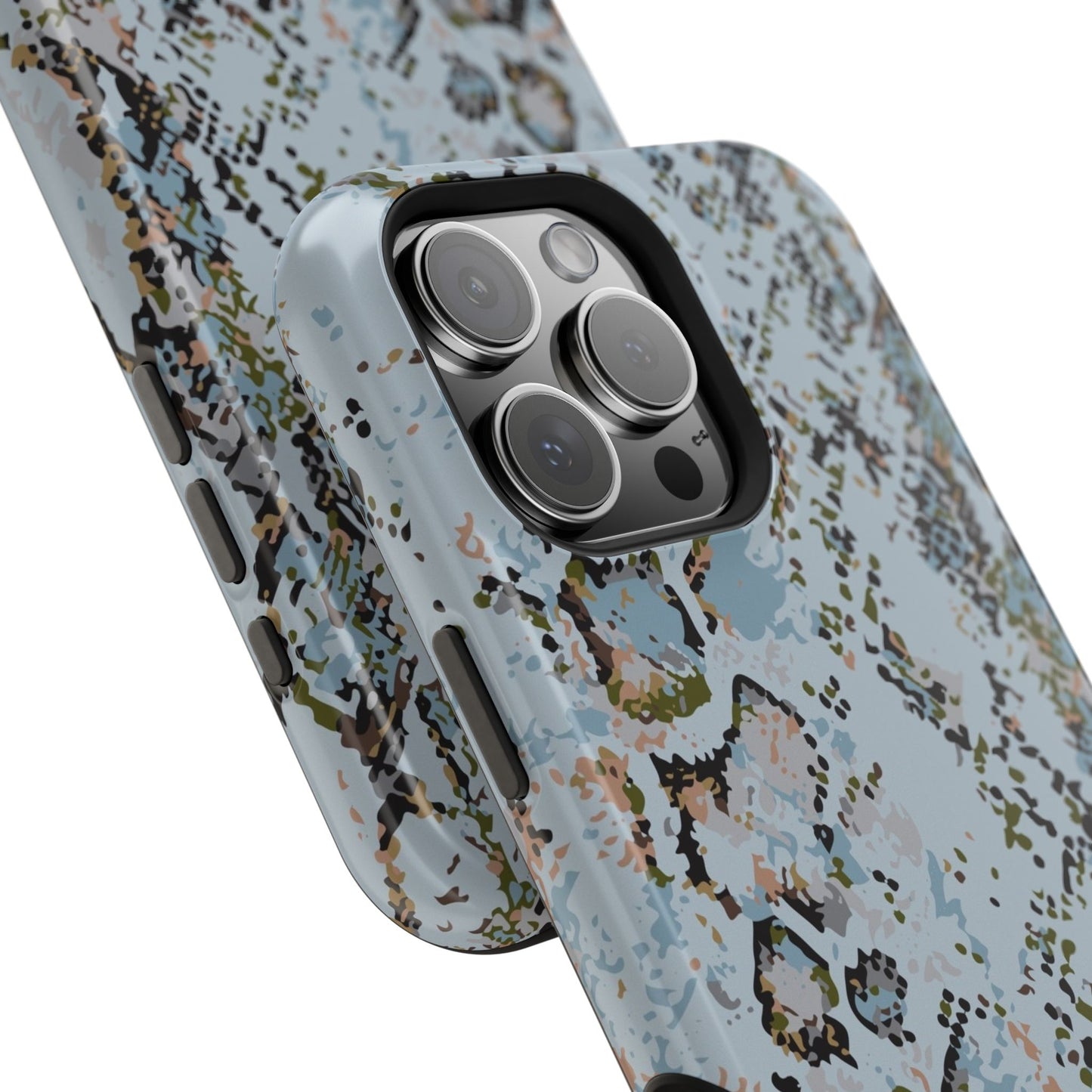 Blue Snake Skin Magnetic Impact Phone Case