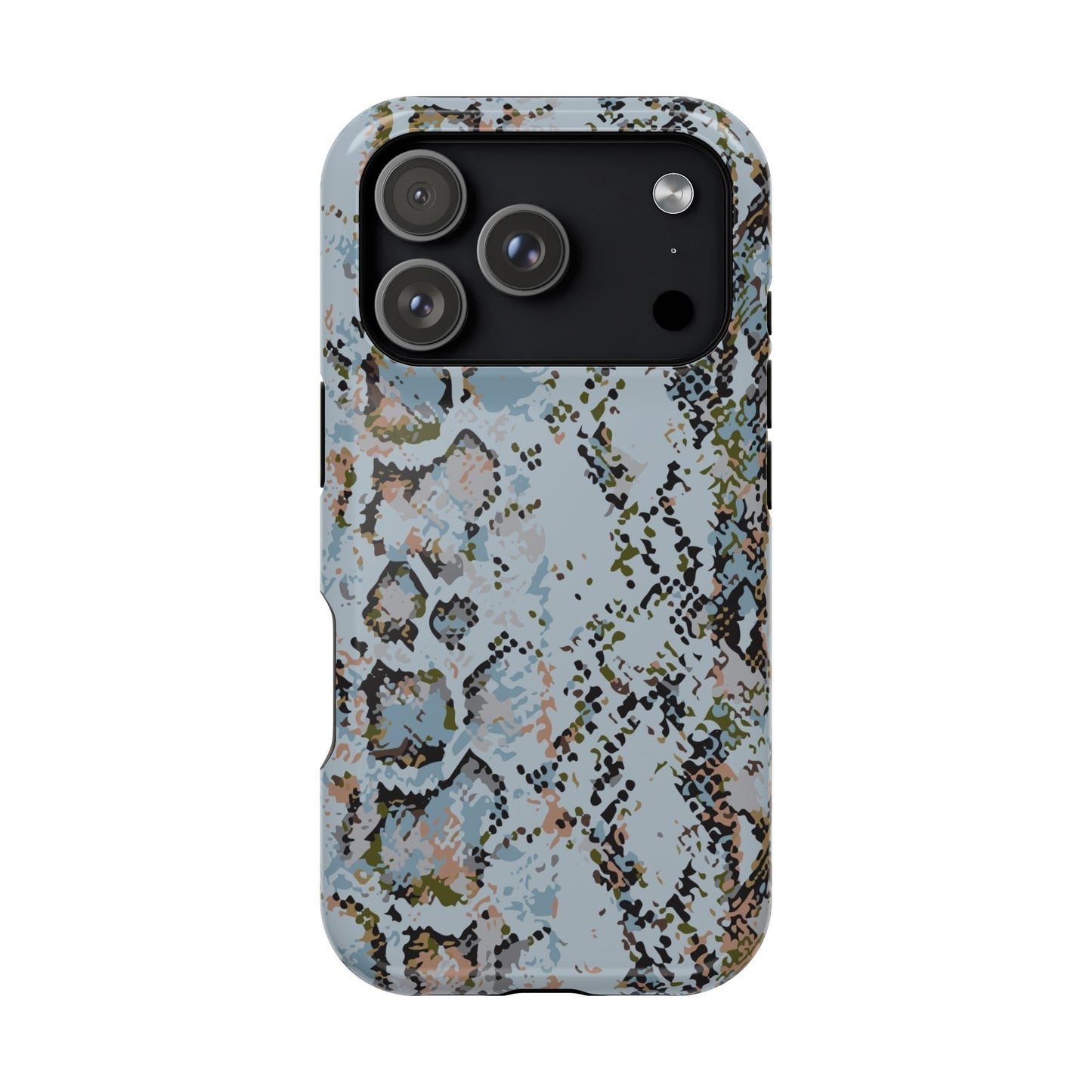 Blue Snake Skin Magnetic Impact Phone Case