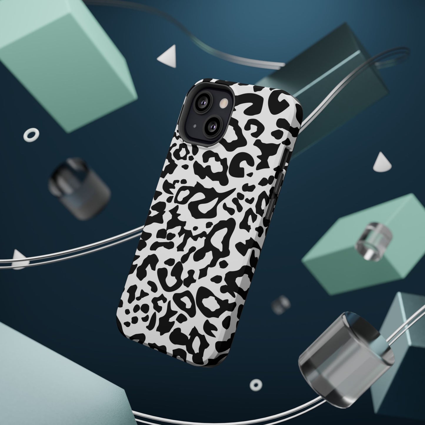Leopard Print Magnetic Impact-Resistant Phone Case