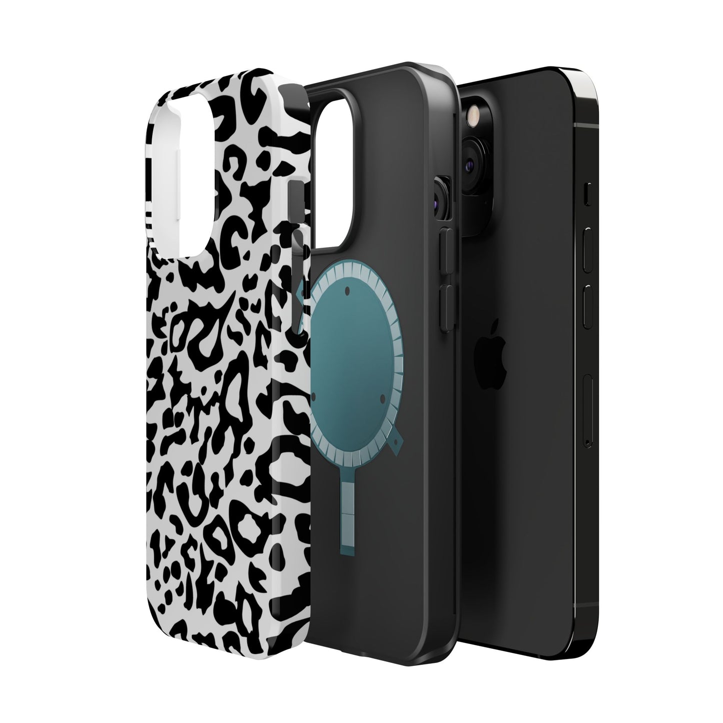 Leopard Print Magnetic Impact-Resistant Phone Case