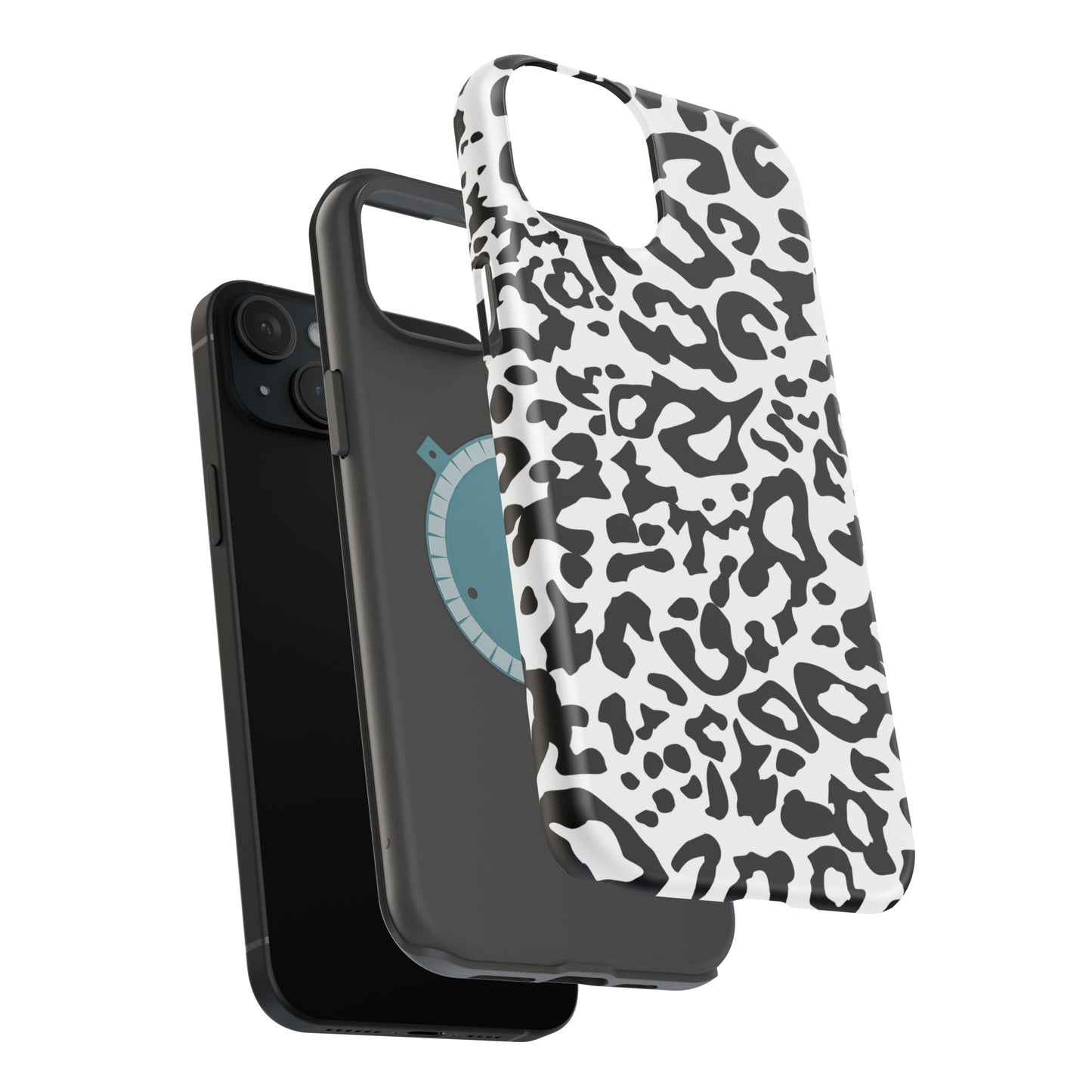 Leopard Print Magnetic Impact-Resistant Phone Case