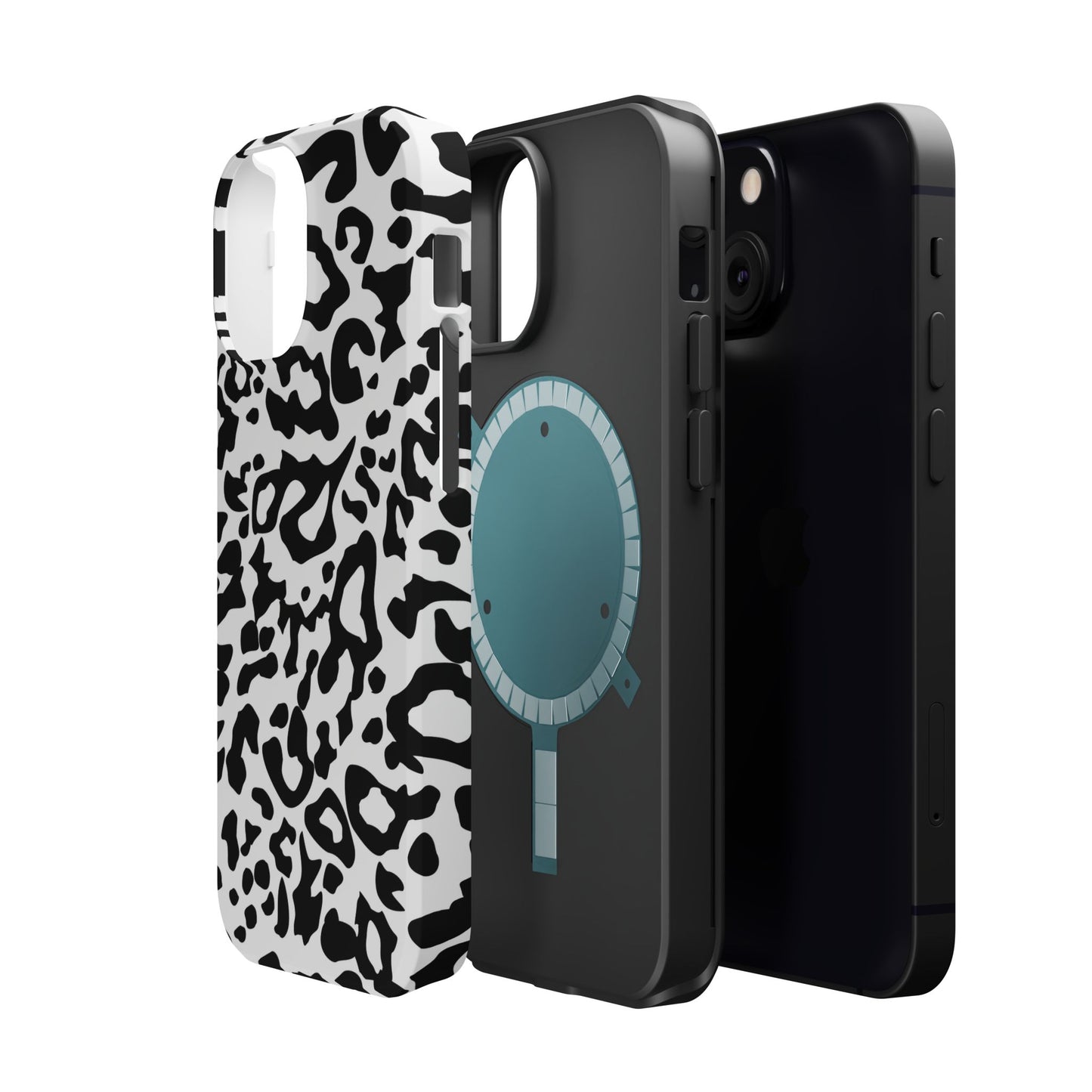 Leopard Print Magnetic Impact-Resistant Phone Case