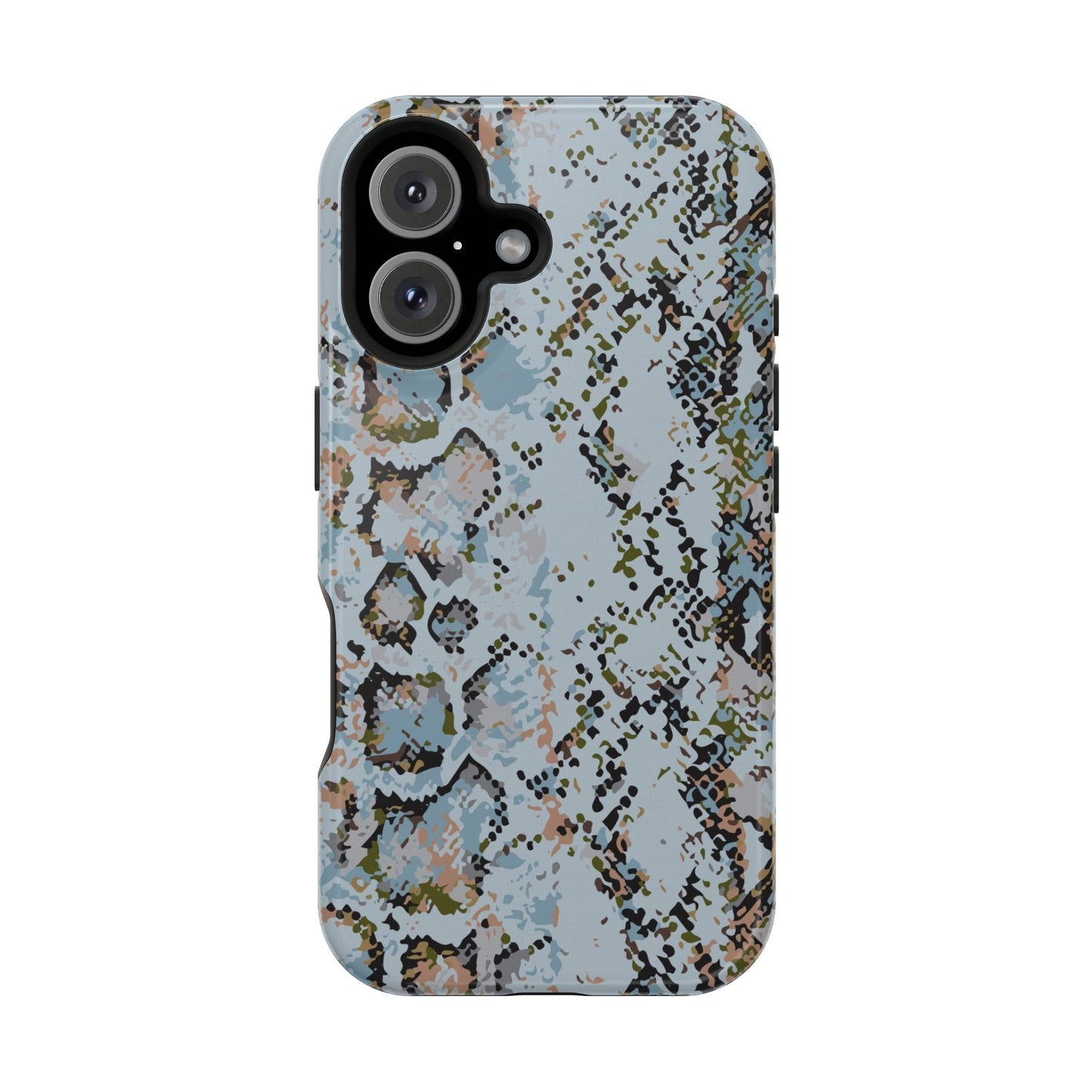 Blue Snake Skin Magnetic Impact Phone Case