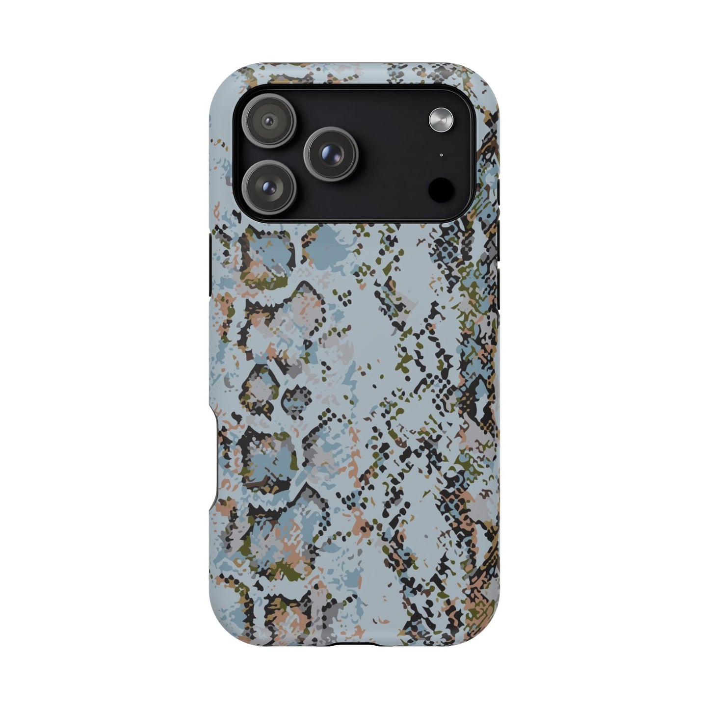 Blue Snake Skin Magnetic Impact Phone Case