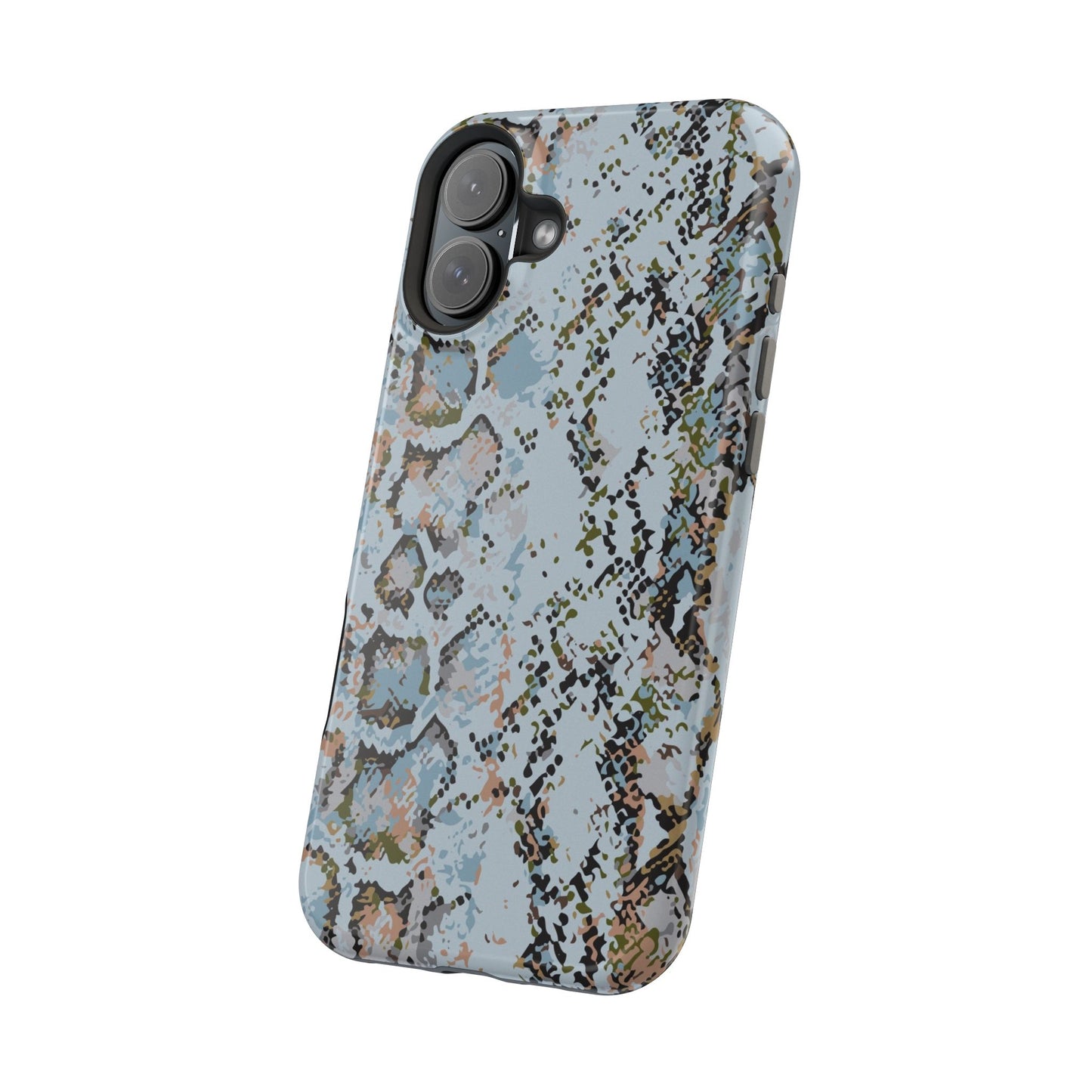 Blue Snake Skin Magnetic Impact Phone Case