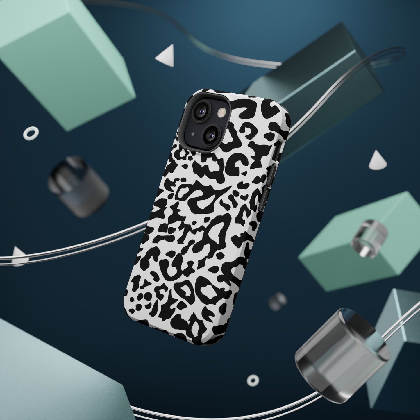Leopard Print Magnetic Impact-Resistant Phone Case