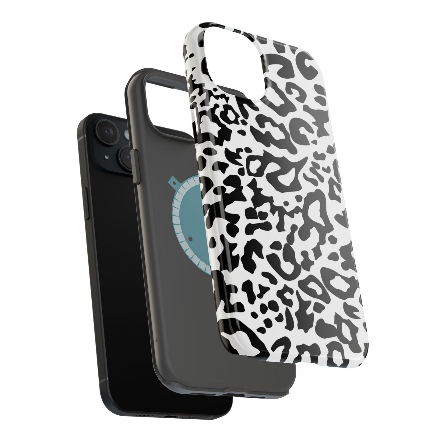 Leopard Print Magnetic Impact-Resistant Phone Case