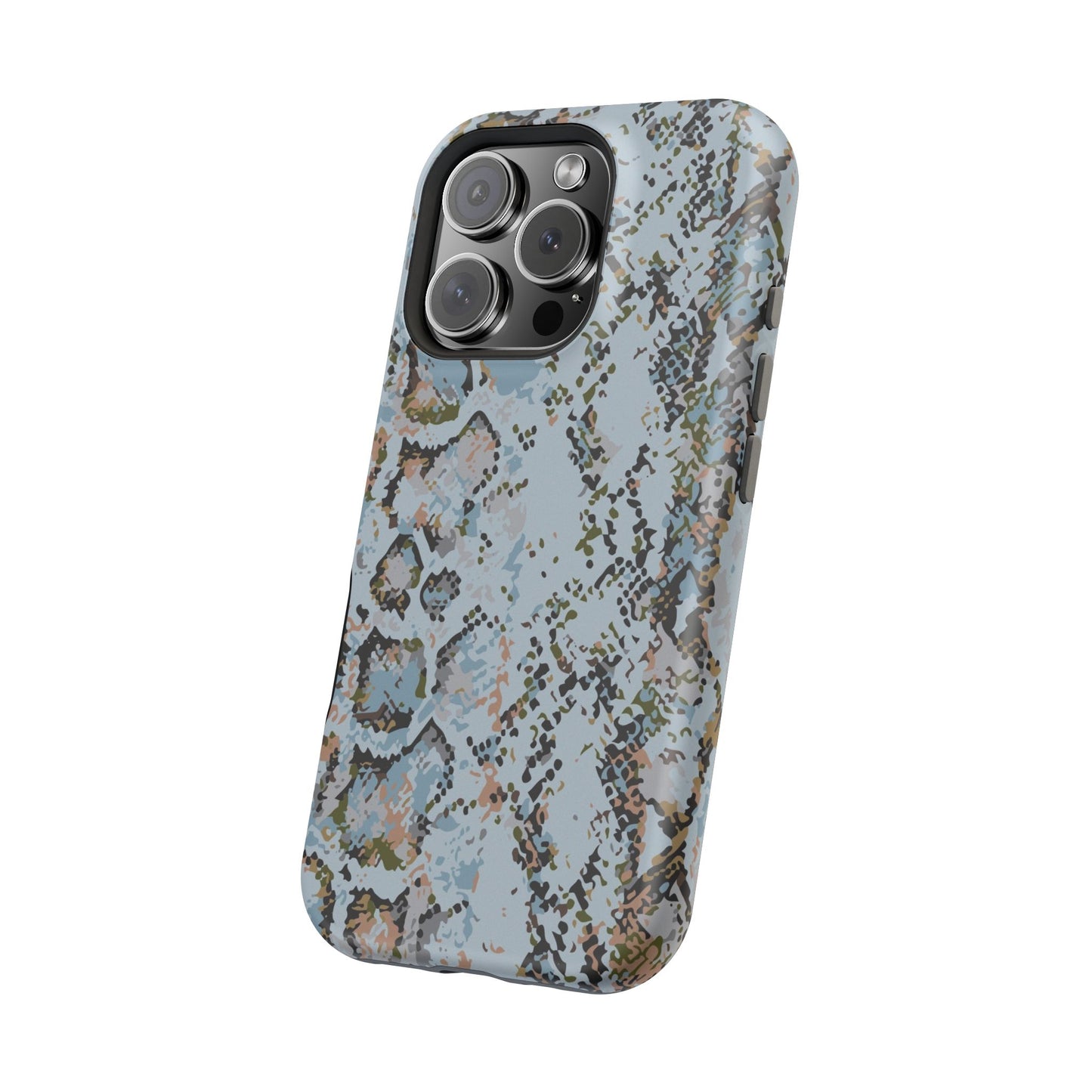 Blue Snake Skin Magnetic Impact Phone Case