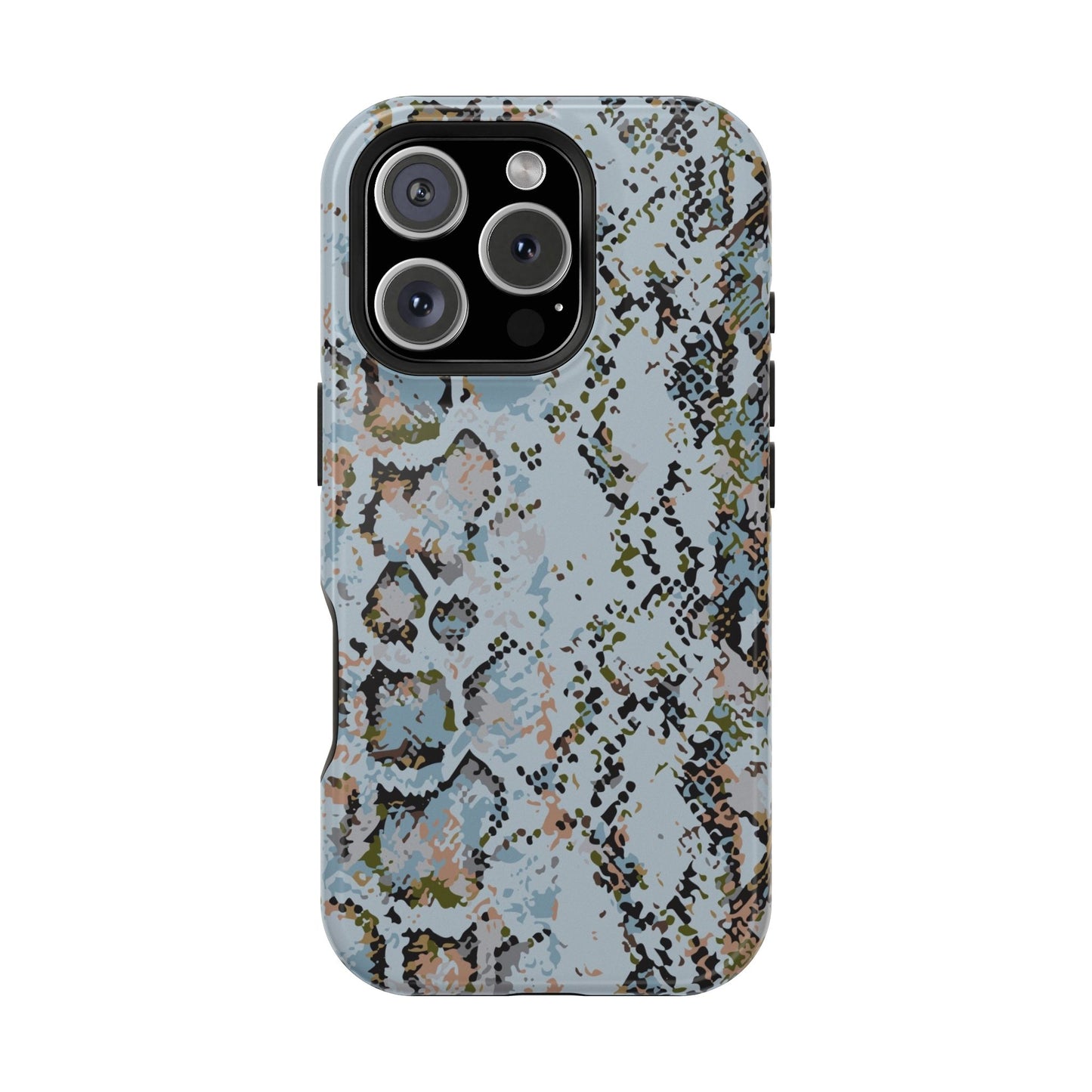 Blue Snake Skin Magnetic Impact Phone Case