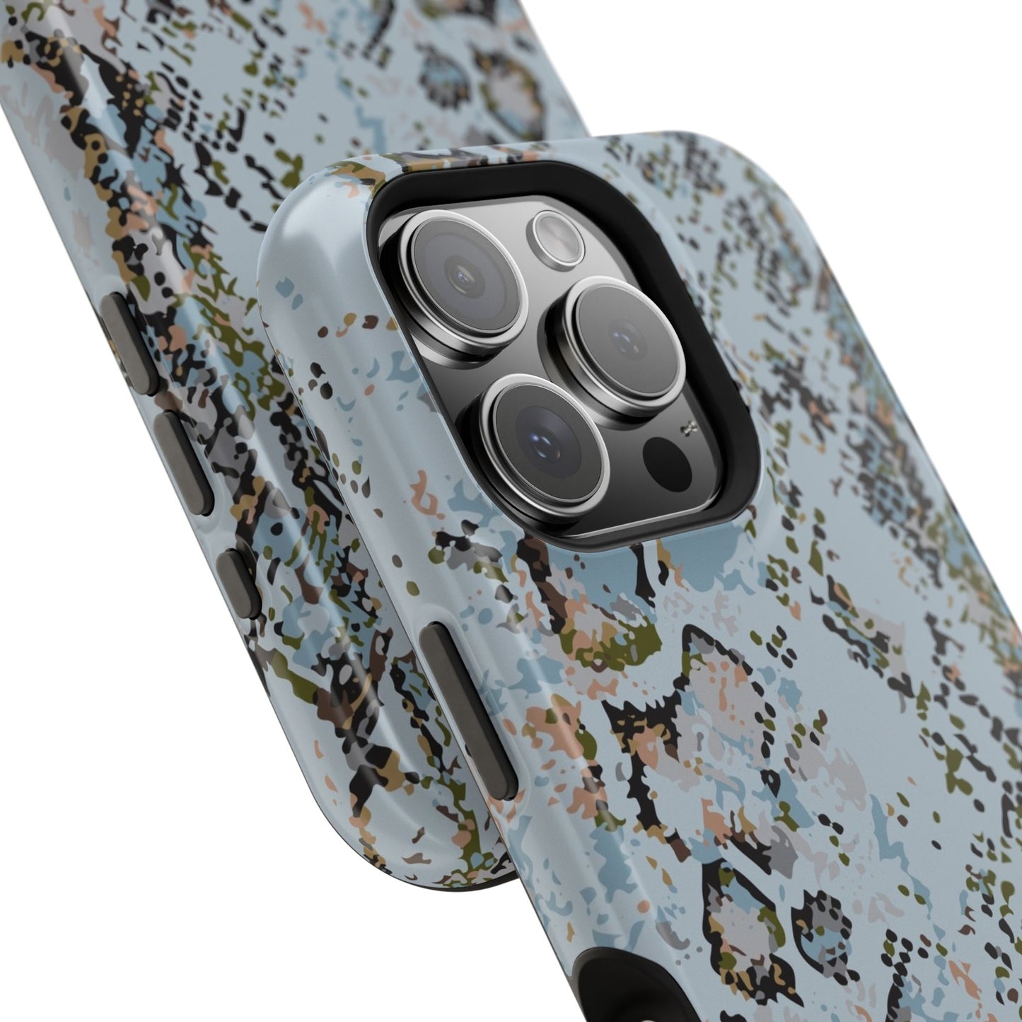 Blue Snake Skin Magnetic Impact Phone Case