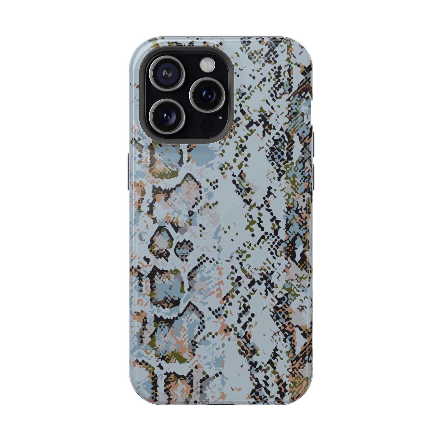 Blue Snake Skin Magnetic Impact Phone Case
