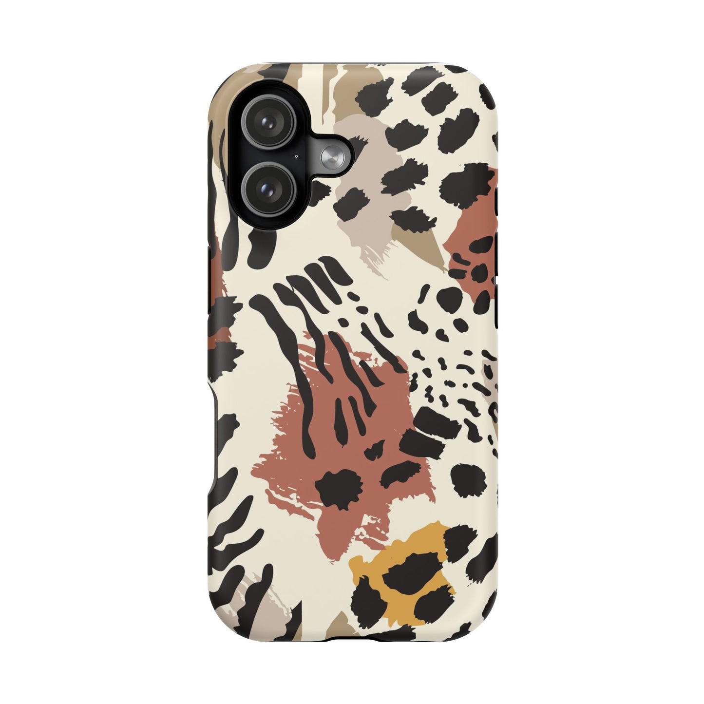 Leopard Abstract Magnetic Phone Case — Impact-Resistant Protective Cover