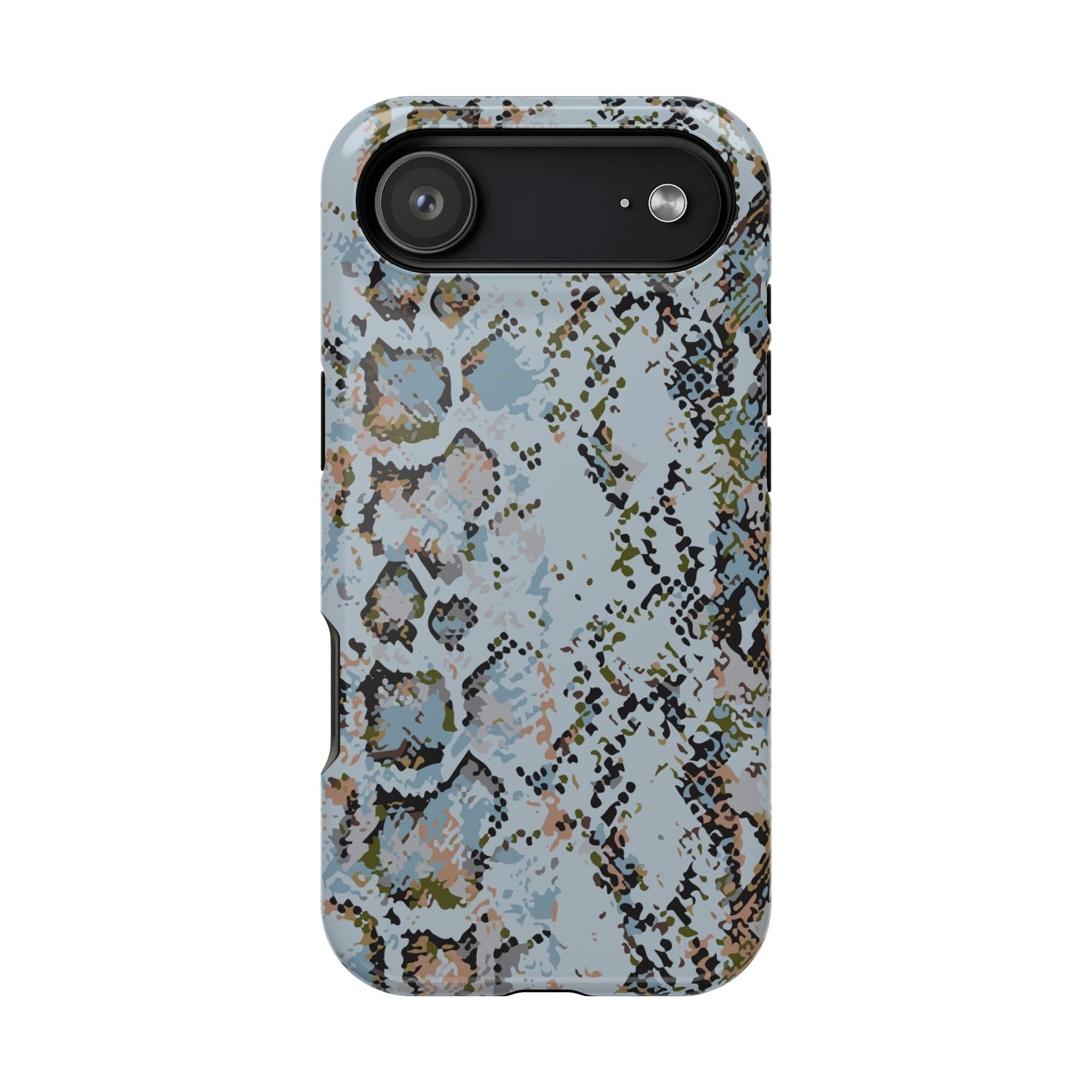 Blue Snake Skin Magnetic Impact Phone Case
