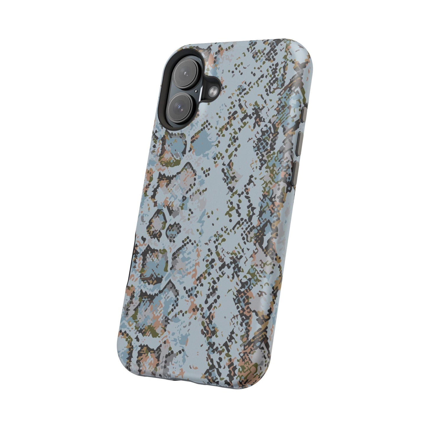Blue Snake Skin Magnetic Impact Phone Case