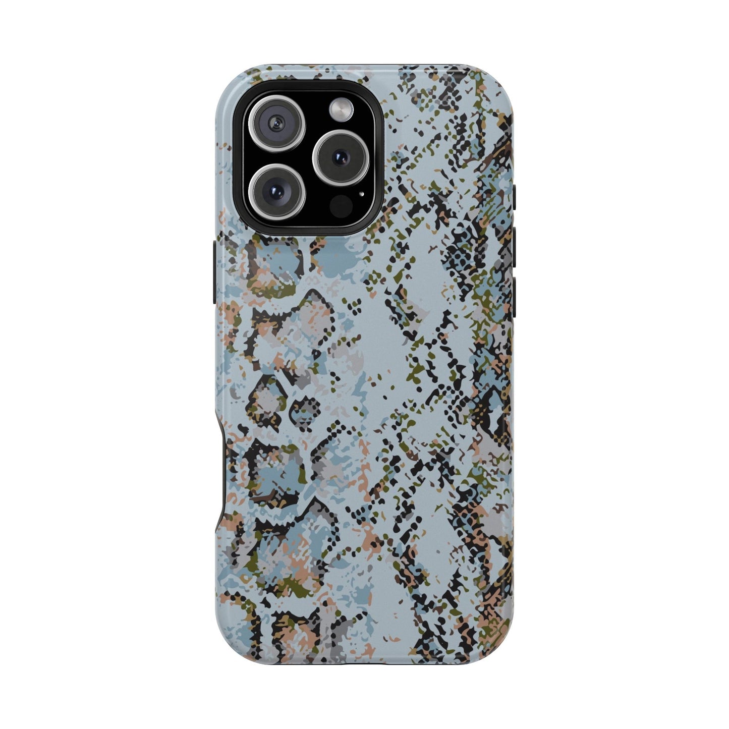 Blue Snake Skin Magnetic Impact Phone Case