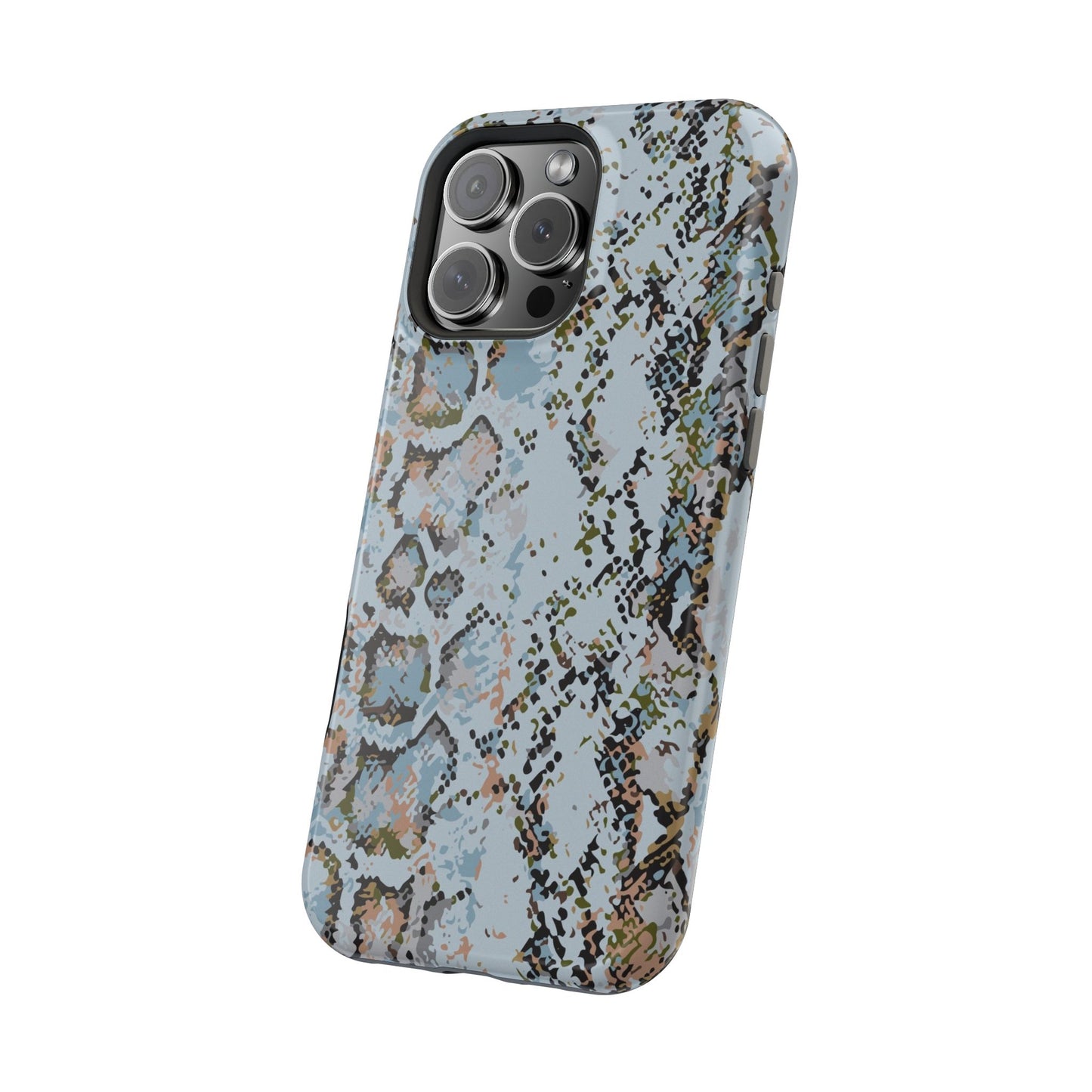 Blue Snake Skin Magnetic Impact Phone Case