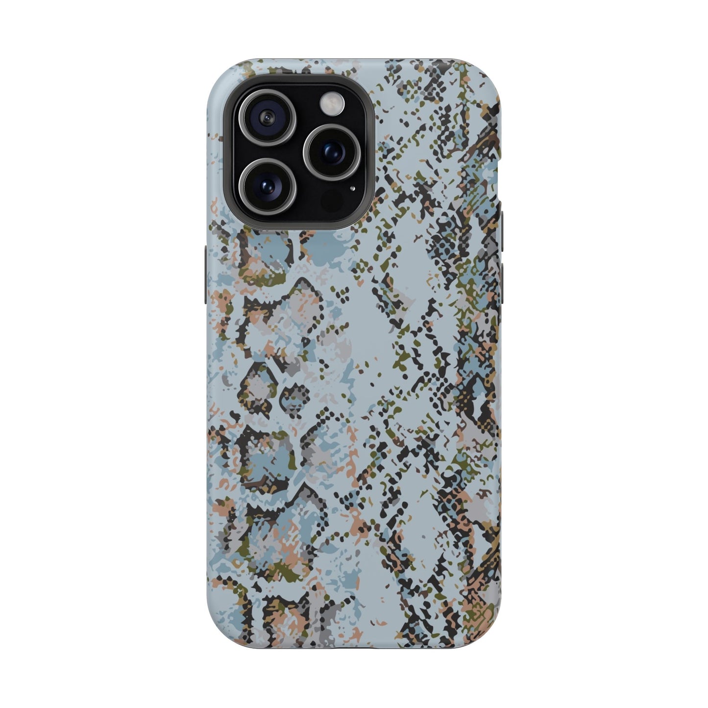 Blue Snake Skin Magnetic Impact Phone Case