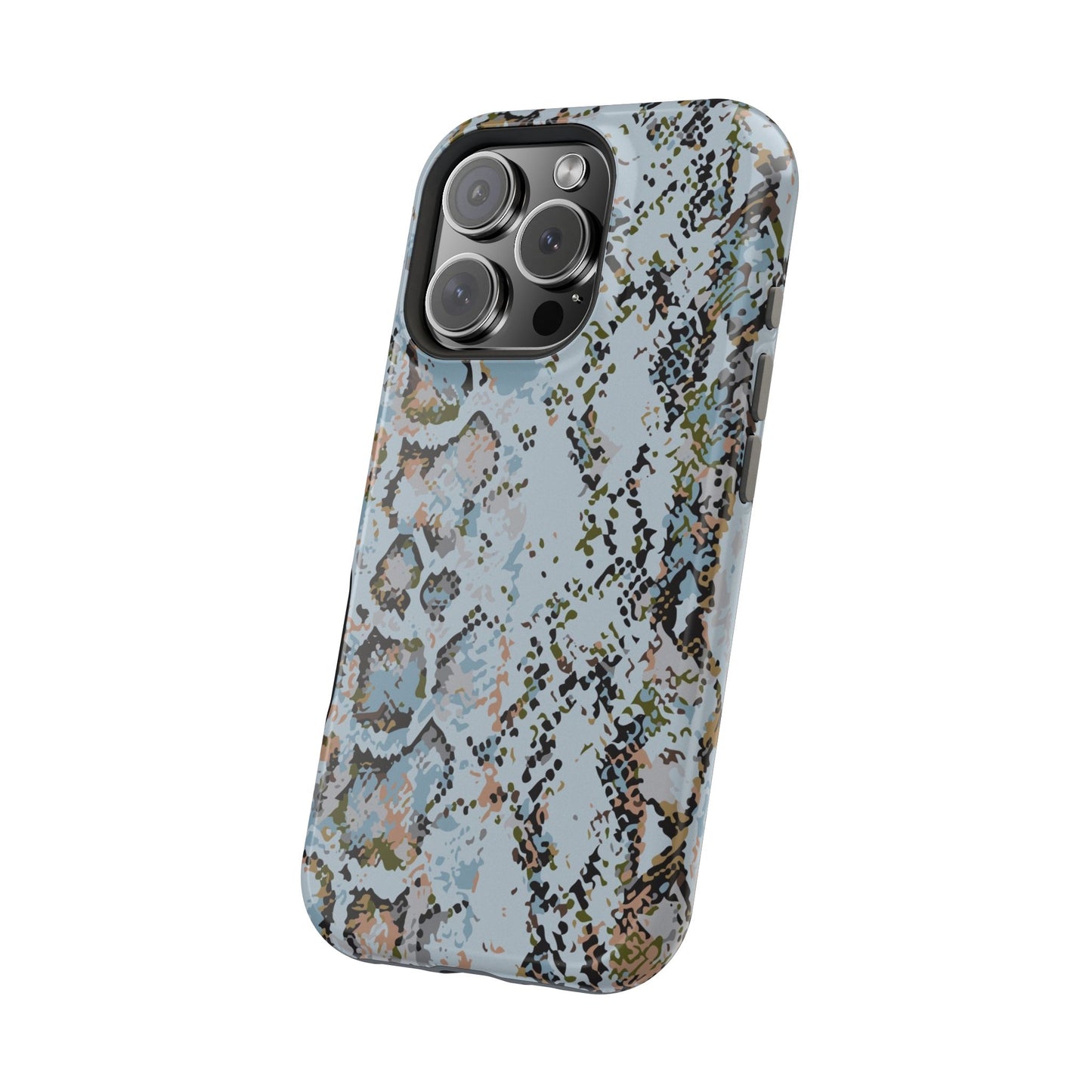 Blue Snake Skin Magnetic Impact Phone Case