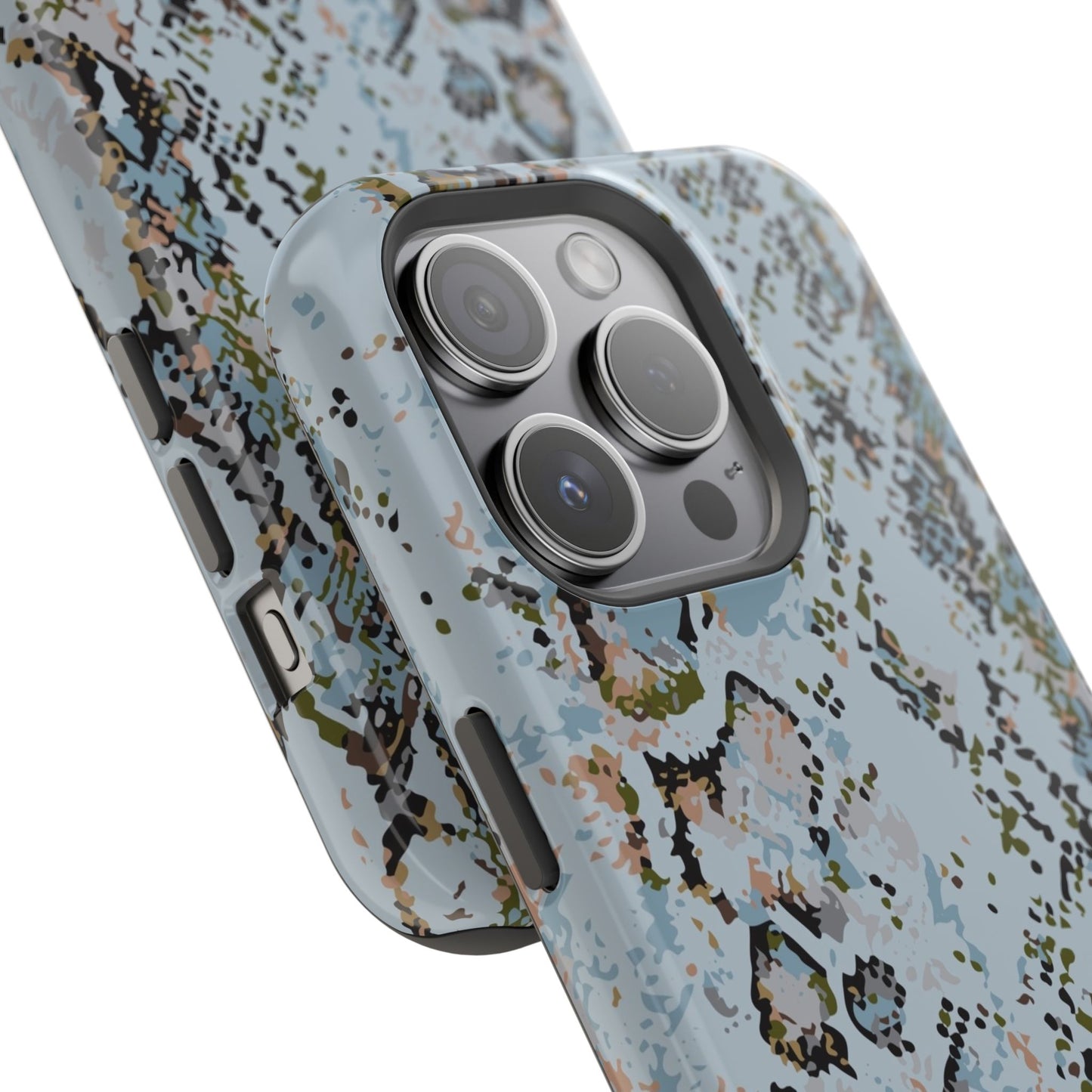 Blue Snake Skin Magnetic Impact Phone Case